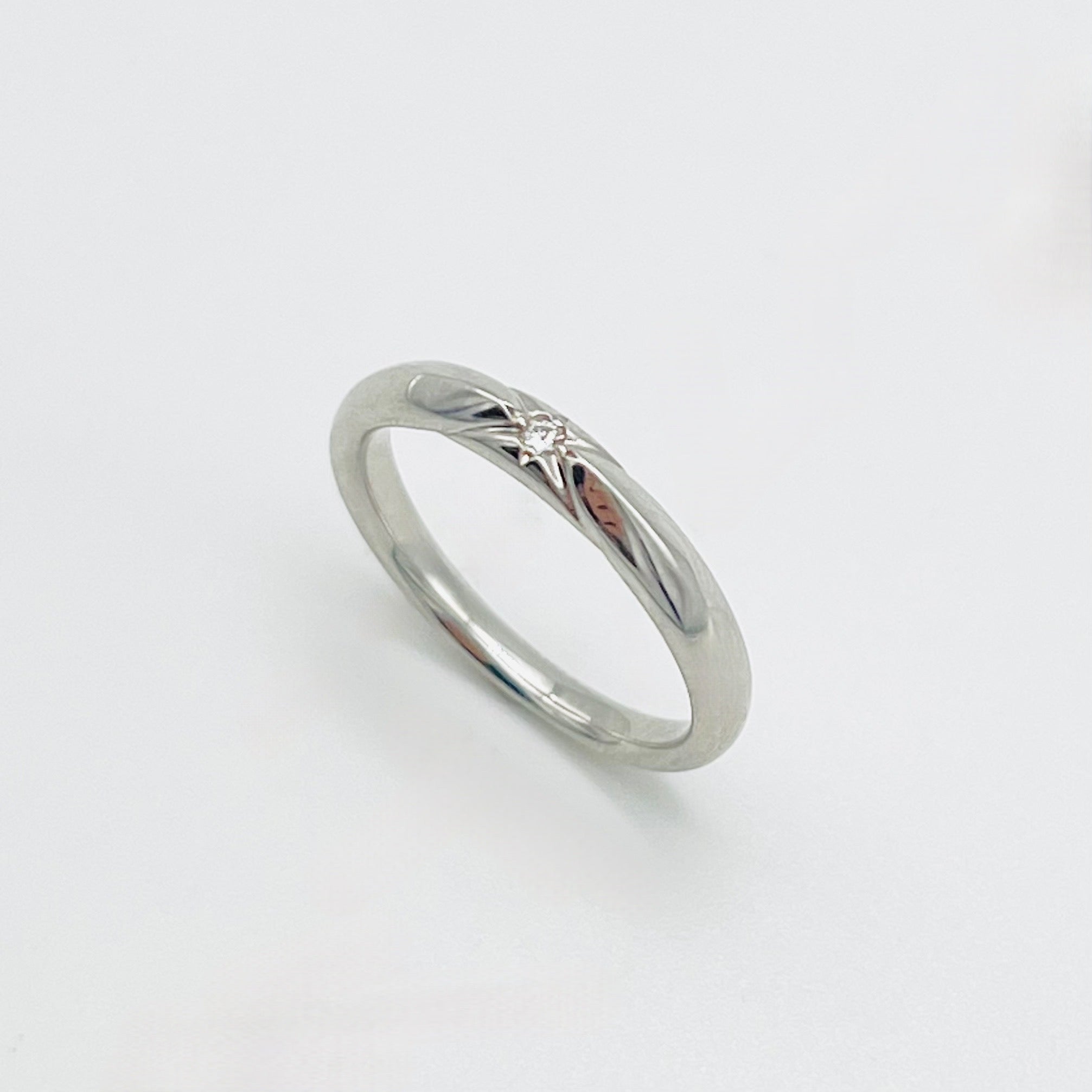 美品 ダイヤモンド プラチナ デザイン リング Pt900 指輪 U02080